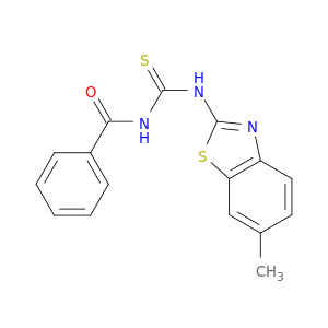 Benzamide, N-[[(6-methyl-2-benzothiazolyl)amino]thioxomethyl]-