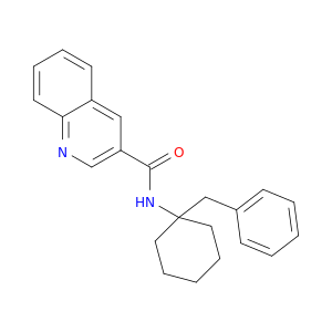 3-Quinolinecarboxamide, N-[1-(phenylmethyl)cyclohexyl]-