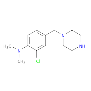 Benzenamine, 2-chloro-N,N-dimethyl-4-(1-piperazinylmethyl)-