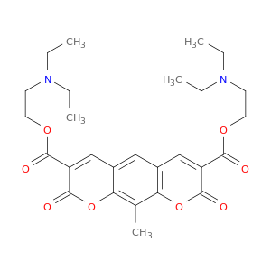 BIS(2-(DIETHYLAMINO)ETHYL) 10-METHYL-2,8-DIOXO-2H,8H-PYRANO[3,2-G]CHROMENE-3,7-DICARBOXYLATE