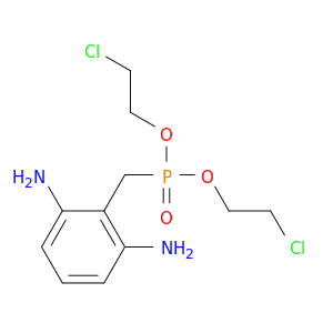 Phosphonic acid, [(2,6-diaminophenyl)methyl]-, bis(2-chloroethyl) ester