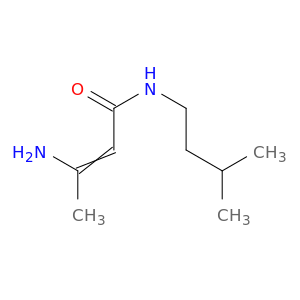 2-Butenamide, 3-amino-N-(3-methylbutyl)-