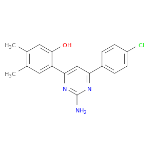 Phenol, 2-[2-amino-6-(4-chlorophenyl)-4-pyrimidinyl]-4,5-dimethyl-
