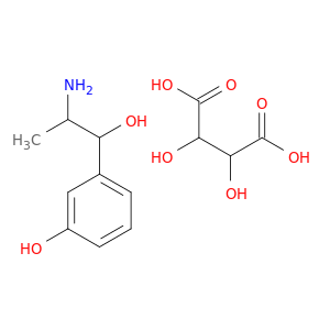 3-(2-amino-1-hydroxypropyl)phenol 2,3-dihydroxybutanedioate(1:1)