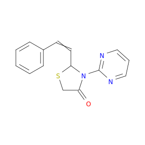 4-Thiazolidinone, 2-(2-phenylethenyl)-3-(2-pyrimidinyl)-