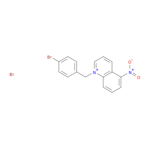 Quinolinium, 1-[(4-bromophenyl)methyl]-5-nitro-, bromide