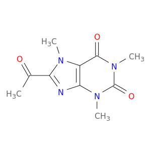 1H-Purine-2,6-dione, 8-acetyl-3,7-dihydro-1,3,7-trimethyl-