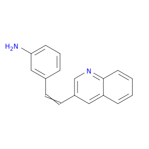 Benzenamine,3-[2-(3-quinolinyl)ethenyl]-
