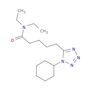 1-CYCLOHEXYL-N,N-DIETHYL-1H-TETRAZOLE-5-PENTANAMIDE