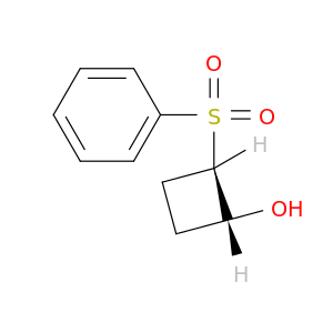 Cyclobutanol, 2-(phenylsulfonyl)-, trans-