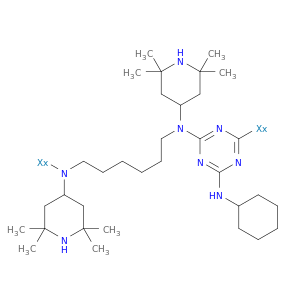 聚[[6-(环己基氨基)-1,3,5-三嗪-2,4-二基][(2,2,6,6-四甲基-4-哌啶基)亚氨基]-1,6-己二烯[(2,2,6,6-四甲基-4-哌啶基)Imino]]