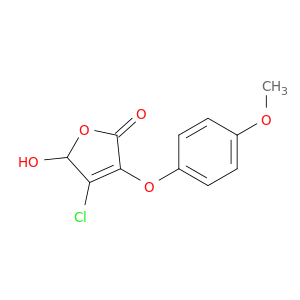 2(5H)-Furanone, 4-chloro-5-hydroxy-3-(4-methoxyphenoxy)-