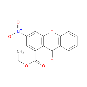 9H-Xanthene-1-carboxylic acid, 3-nitro-9-oxo-, ethyl ester