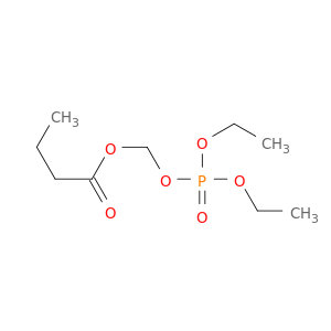 Butanoic acid, [(diethoxyphosphinyl)oxy]methyl ester