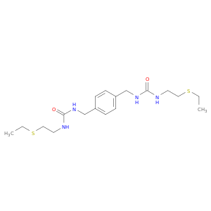 Urea, N,N''-[1,4-phenylenebis(methylene)]bis[N'-[2-(ethylthio)ethyl]-