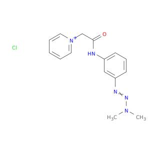 1-(2-((3-(3,3-DIMETHYL-1-TRIAZENYL)PHENYL)AMINO)-2-OXOETHYL)PYRIDINIUM CHLORIDE