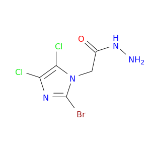 2-溴-4,5-二氯甲酰-1H-咪唑-1-乙酸肼