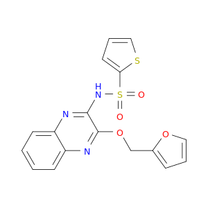 2-Thiophenesulfonamide, N-[3-(2-furanylmethoxy)-2-quinoxalinyl]-