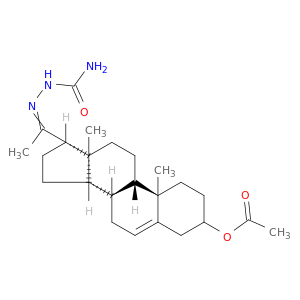 20-(2-carbamoylhydrazinylidene)pregn-5-en-3-yl acetate