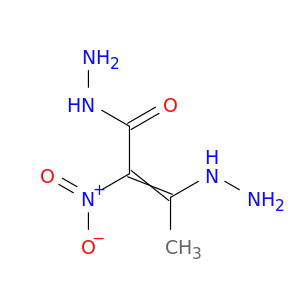 2-Butenoic acid, 3-hydrazino-2-nitro-, hydrazide