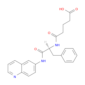 5-oxo-5-{[(2s)-1-oxo-3-phenyl-1-(quinolin-6-ylamino)propan-2-yl]amino}pentanoic acid