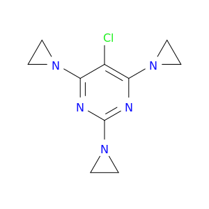 Pyrimidine, 2,4,6-tris(1-aziridinyl)-5-chloro-