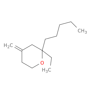 2H-Pyran, 2-ethyltetrahydro-4-methylene-2-pentyl-