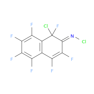 2(1H)-Naphthalenimine, N,1-dichloro-1,3,4,5,6,7,8-heptafluoro-, (E)-