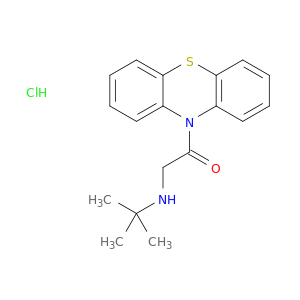 Ethanone,2-[(1,1-dimethylethyl)amino]-1-(10H-phenothiazin-10-yl)-, hydrochloride (1:1)