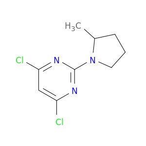 Pyrimidine, 4,6-dichloro-2-(2-methyl-1-pyrrolidinyl)-