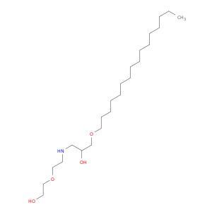 2-Propanol, 1-(hexadecyloxy)-3-[[2-(2-hydroxyethoxy)ethyl]amino]-