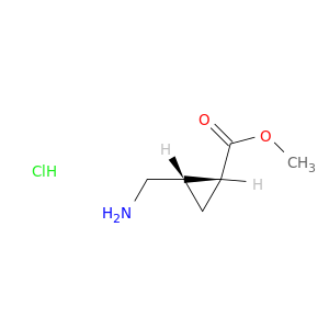 Cyclopropanecarboxylic acid, 2-(aminomethyl)-, methyl ester, hydrochloride, cis- (9CI)