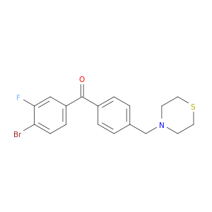 4-BROMO-3-FLUORO-4'-THIOMORPHOLINOMETHYLBENZOPHENONE