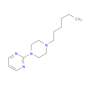 Pyrimidine, 2-(4-hexyl-1-piperazinyl)-