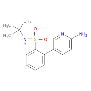 Benzenesulfonamide, 2-(6-amino-3-pyridinyl)-N-(1,1-dimethylethyl)-