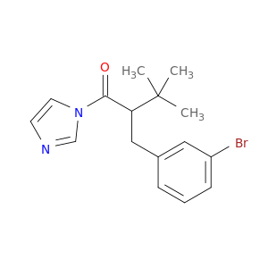 1H-Imidazole, 1-[2-[(3-bromophenyl)methyl]-3,3-dimethyl-1-oxobutyl]-