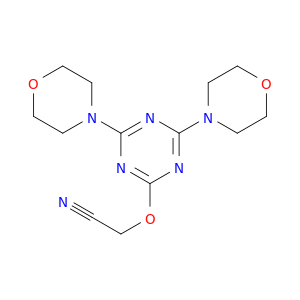 2-[(4,6-dimorpholin-4-yl-1,3,5-triazin-2-yl)oxy]acetonitrile