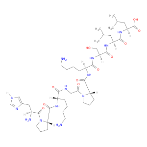 L-Leucine, L-histidyl-L-prolyl-L-lysylglycyl-L-prolyl-L-lysyl-L-seryl-L-leucyl-