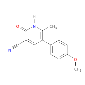 3-Pyridinecarbonitrile, 1,2-dihydro-5-(4-methoxyphenyl)-6-methyl-2-oxo-