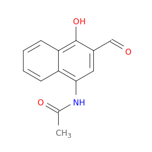Acetamide, N-(3-formyl-4-hydroxy-1-naphthalenyl)-