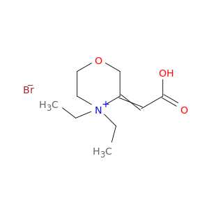 Morpholinium, 3-(carboxymethylene)-4,4-diethyl-, bromide
