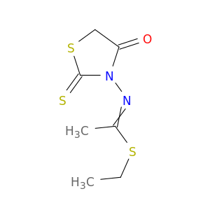 Ethanimidothioic acid, N-(4-oxo-2-thioxo-3-thiazolidinyl)-, ethyl ester