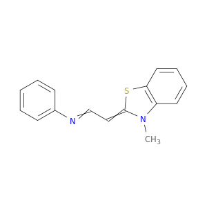 BENZENAMINE, N-[(3-METHYL-2(3H)-BENZOTHIAZOLYLIDENE)ETHYLIDENE]-