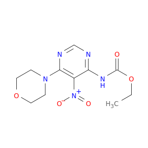 Carbamic acid, [6-(4-morpholinyl)-5-nitro-4-pyrimidinyl]-, ethyl ester