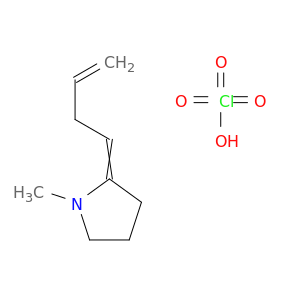 Pyrrolidine, 2-(3-butenylidene)-1-methyl-, perchlorate