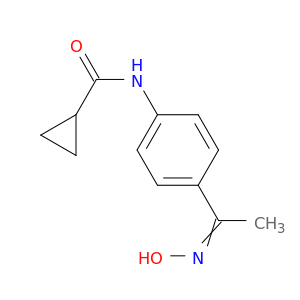 N-{4-[1-(hydroxyimino)ethyl]phenyl}cyclopropanecarboxamide