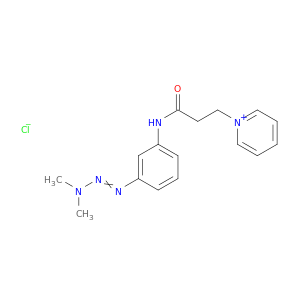 Pyridinium,1-[3-[[3-(3,3-dimethyl-1-triazen-1-yl)phenyl]amino]-3-oxopropyl]-, chloride(1:1)
