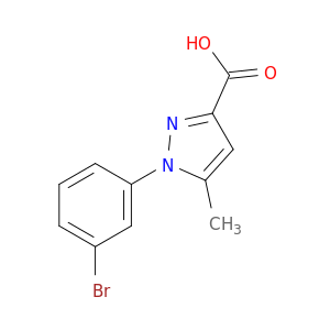 1-(3-溴苯基)-5-甲基-1H-吡唑-3-羧酸