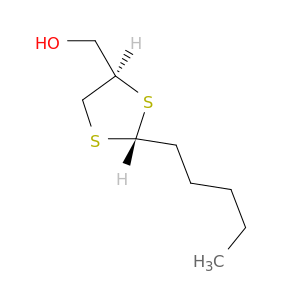1,3-Dithiolane-4-methanol, 2-pentyl-, trans-