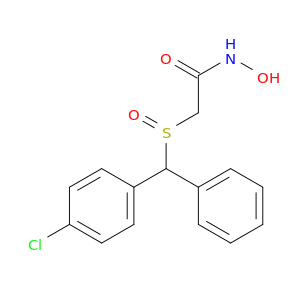 Acetamide, 2-[[(4-chlorophenyl)phenylmethyl]sulfinyl]-N-hydroxy-